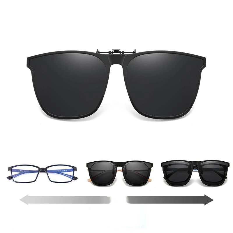 New Polarized Clip-on Flip-Up Sunglasses