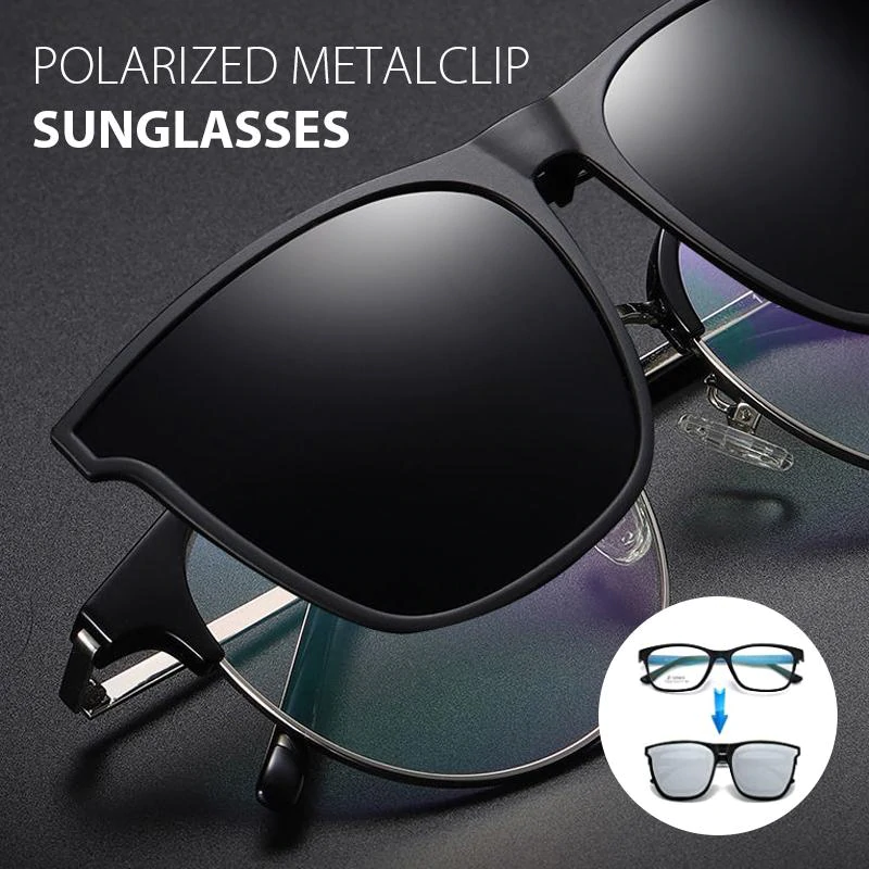 New Polarized Clip-on Flip-Up Sunglasses