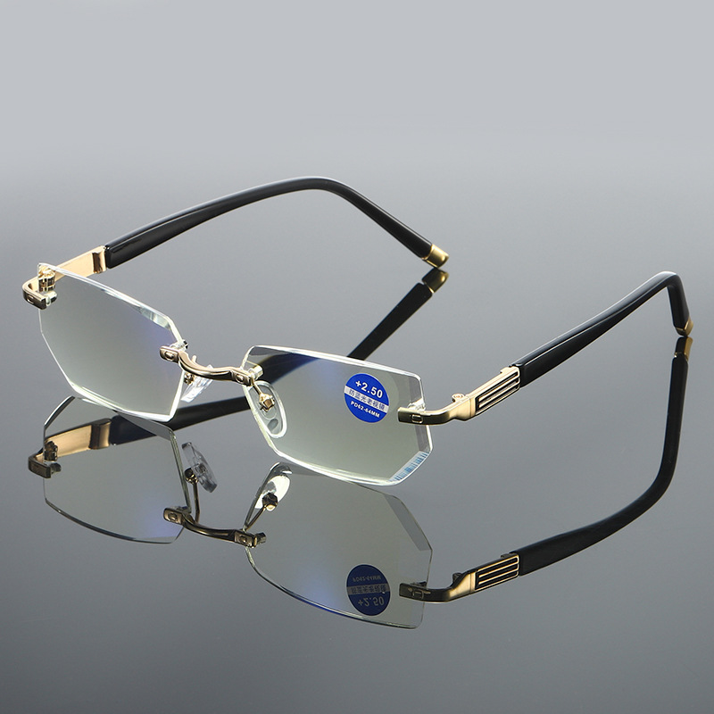2025 New Diamond-cut Bifocal Progressive And Anti-Blue Eyewear Ultralight Reading Glasses