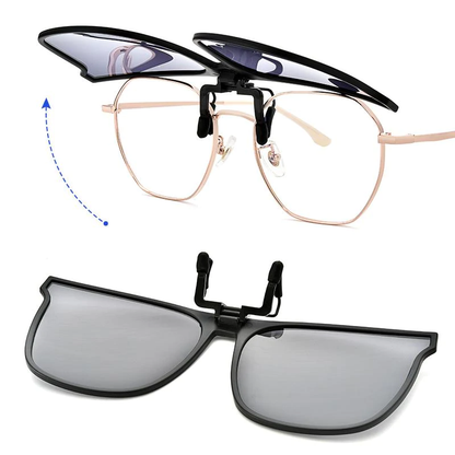New Polarized Clip-on Flip-Up Sunglasses