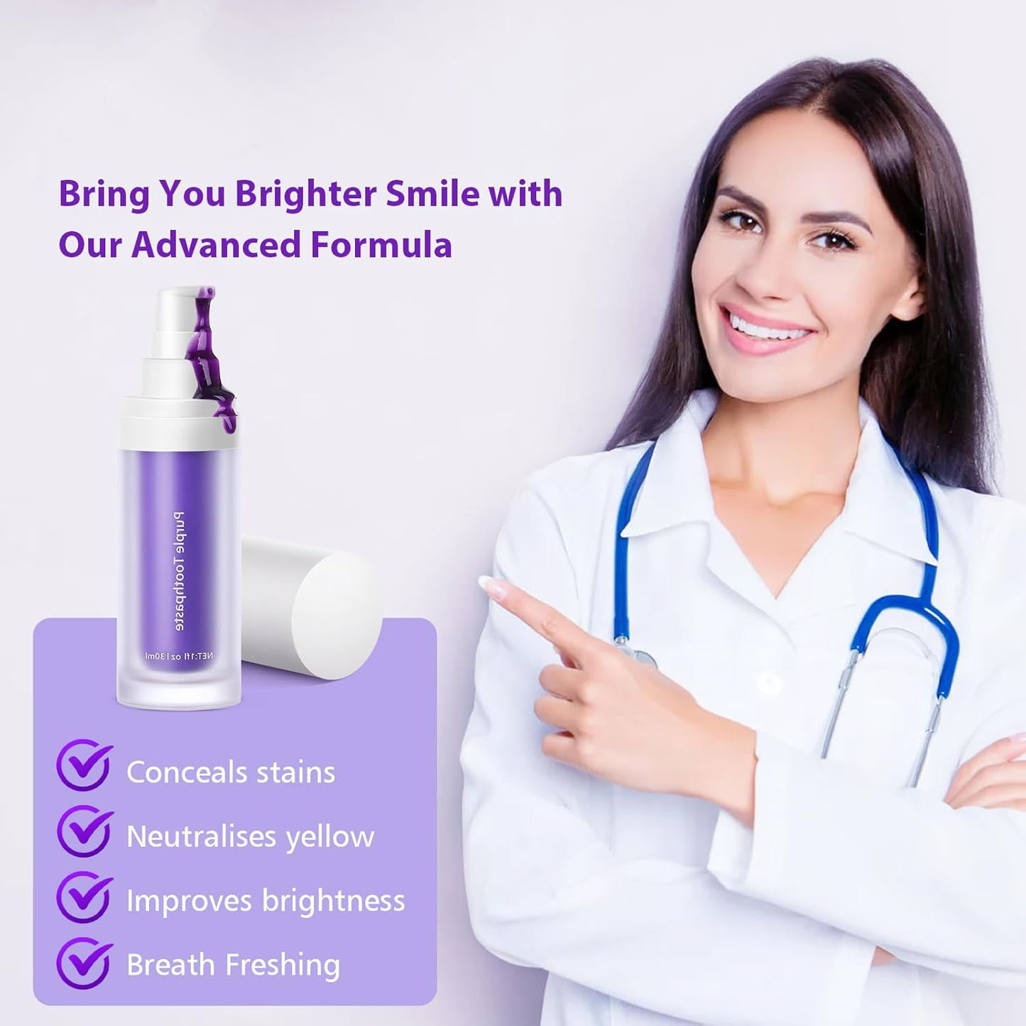 🔥BUY 1  GET 1 FREE🔥Hismile V34 Colour Corrector Serum