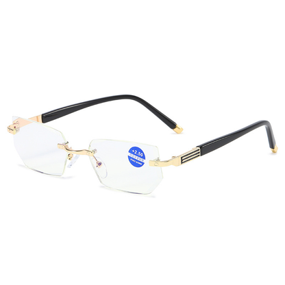 2025 New Diamond-cut Bifocal Progressive And Anti-Blue Eyewear Ultralight Reading Glasses