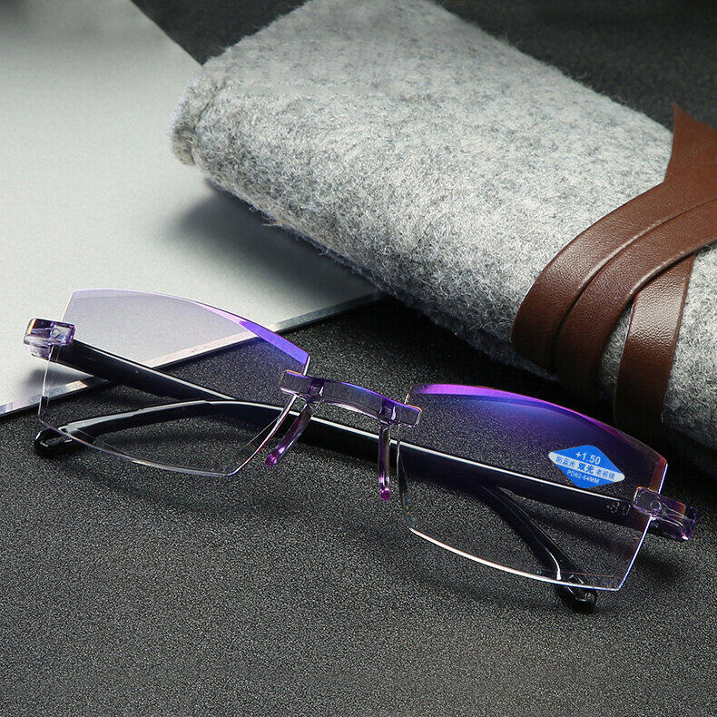 New Diamond-cut Bifocal Progressive And Anti-Blue Eyewear Ultralight Reading Glasses
