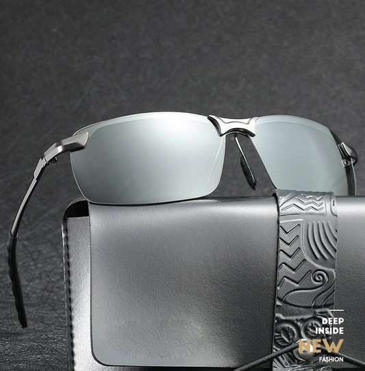 2025 New Fashion Men's Photochromic Sunglasses with Polarized Lens