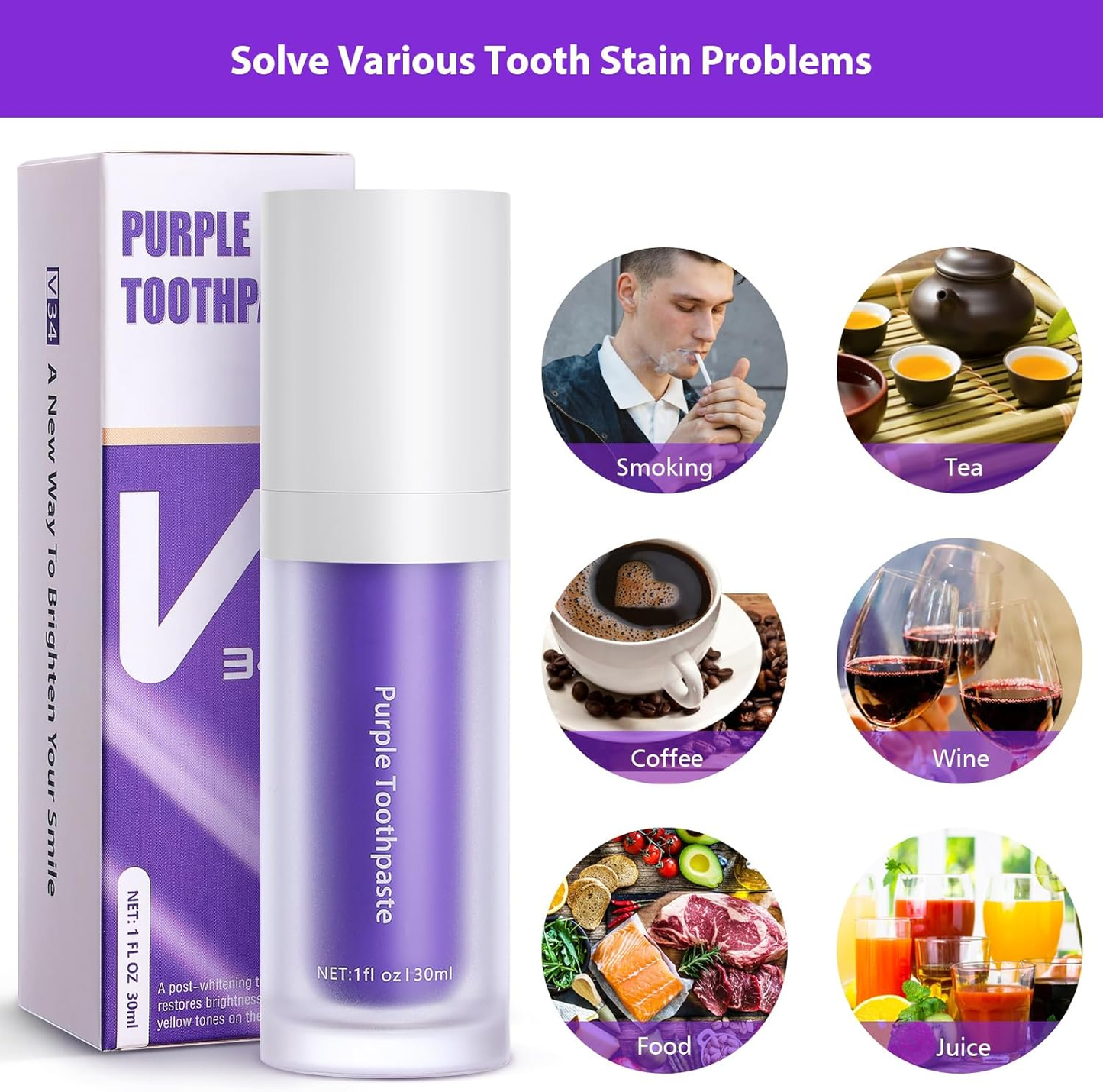 🔥BUY 1  GET 1 FREE🔥Hismile V34 Colour Corrector Serum