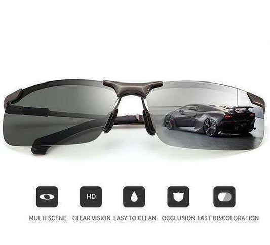 2025 NEW  Photochromic Sunglasses with Anti-glare Polarized Lens