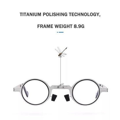 Ultra Light Titanium Material Screwless Foldable Reading Glasses