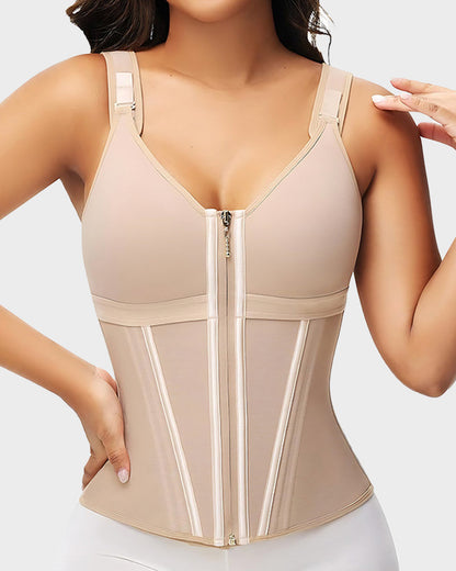 🎉Hot Sale - 50%OFF🔥Double-Layer Tummy Control Waist Shaper Girdle With Bra